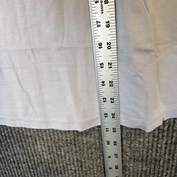 Peace Love World Round Neck Tank Top Womens Size Small Lilac Gray Casual - Picture 7 of 8